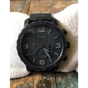 Fossil Men’s Nate Blackstone Dial Watch